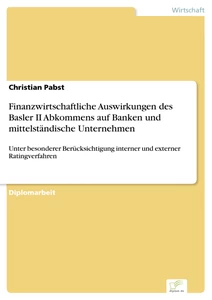 Finanzwirtschaftliche Auswirkungen Des Basler Ii Abkommens - 