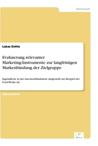 Titel: Evaluierung relevanter Marketing-Instrumente zur langfristigen Markenbindung der Zielgruppe