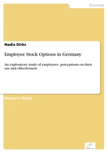 Titel: Employee Stock Options in Germany