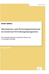 Titel: Informations- und Steuerungsinstrumente im modernen Verwaltungsmanagement