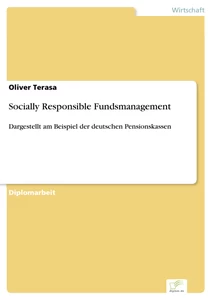 Titel: Socially Responsible Fundsmanagement