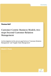 Titel: Customer Centric Business Models, two steps beyond Customer Relation Management
