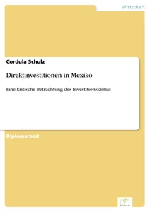 Titel: Direktinvestitionen in Mexiko