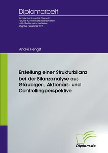 Titel: Erstellung einer Strukturbilanz bei der Bilanzanalyse aus Gläubiger-, Aktionärs- und Controllingperspektive