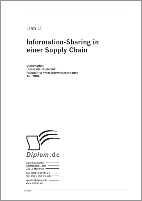 Titel: Information-Sharing in einer Supply Chain