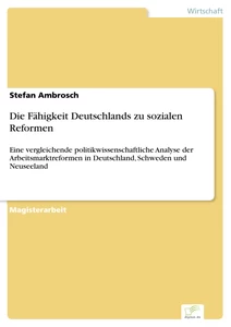 Titel: Die Fähigkeit Deutschlands zu sozialen Reformen