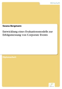Titel: Entwicklung eines Evaluationsmodells zur Erfolgsmessung von Corporate Events