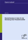Titel: Standortanalyse in Asien für die Gründung einer Produktionsstätte