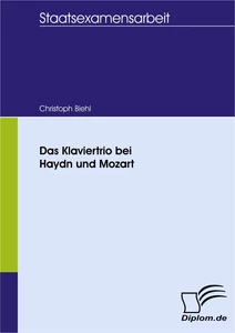 Titel: Das Klaviertrio bei Haydn und Mozart