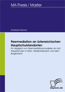 Titel: Peermediation an österreichischen Hauptschulstandorten