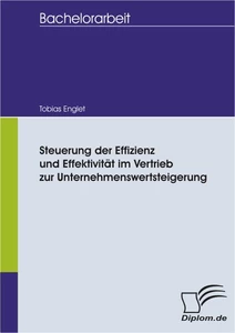 Titel: Steuerung der Effizienz und Effektivität im Vertrieb zur Unternehmenswertsteigerung