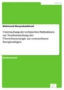 Titel: Untersuchung der technischen Maßnahmen zur Nutzbarmachung der Überschussenergie aus erneuerbaren Energieanlagen