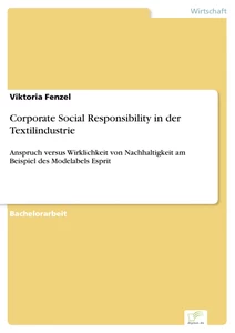 Titel: Corporate Social Responsibility in der Textilindustrie