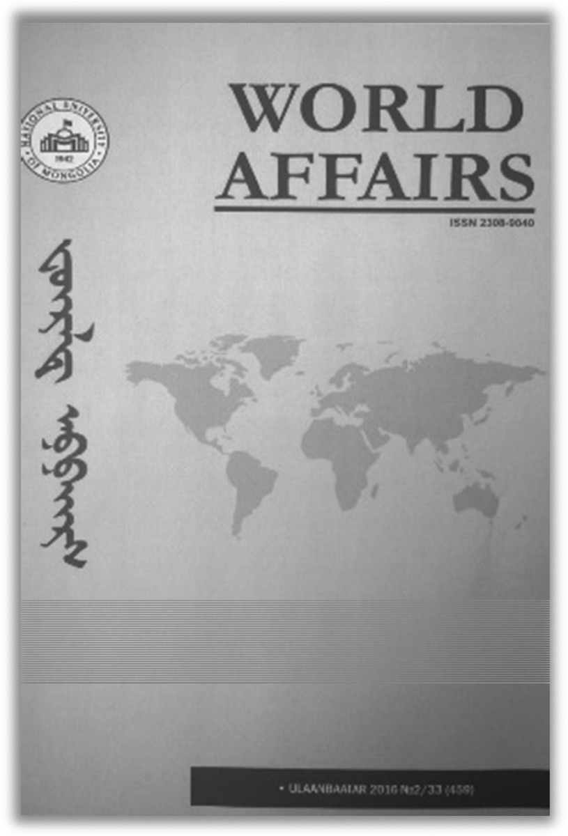 Figure 3.World Affairs – Le cas de la Mongolie en perspective