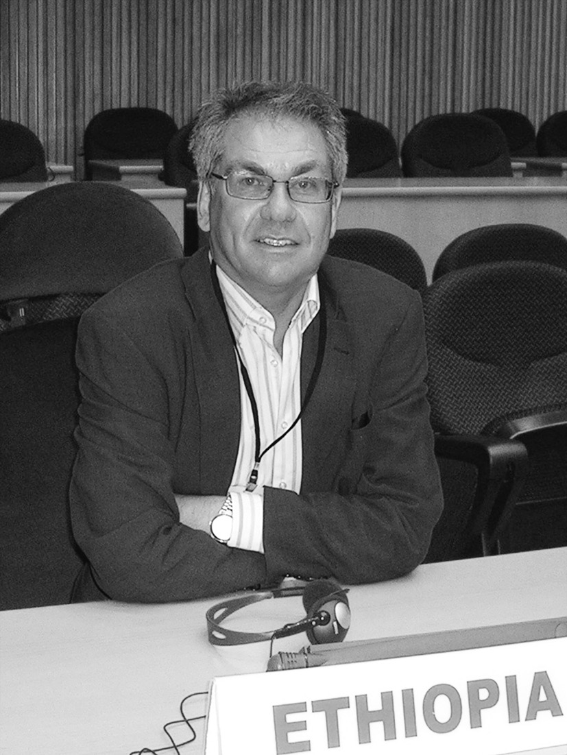 Martin Pütz at the WOCAL5 Conference (World Congress of African Linguistics) in Addis Ababa (Ethiopia) in August 2006