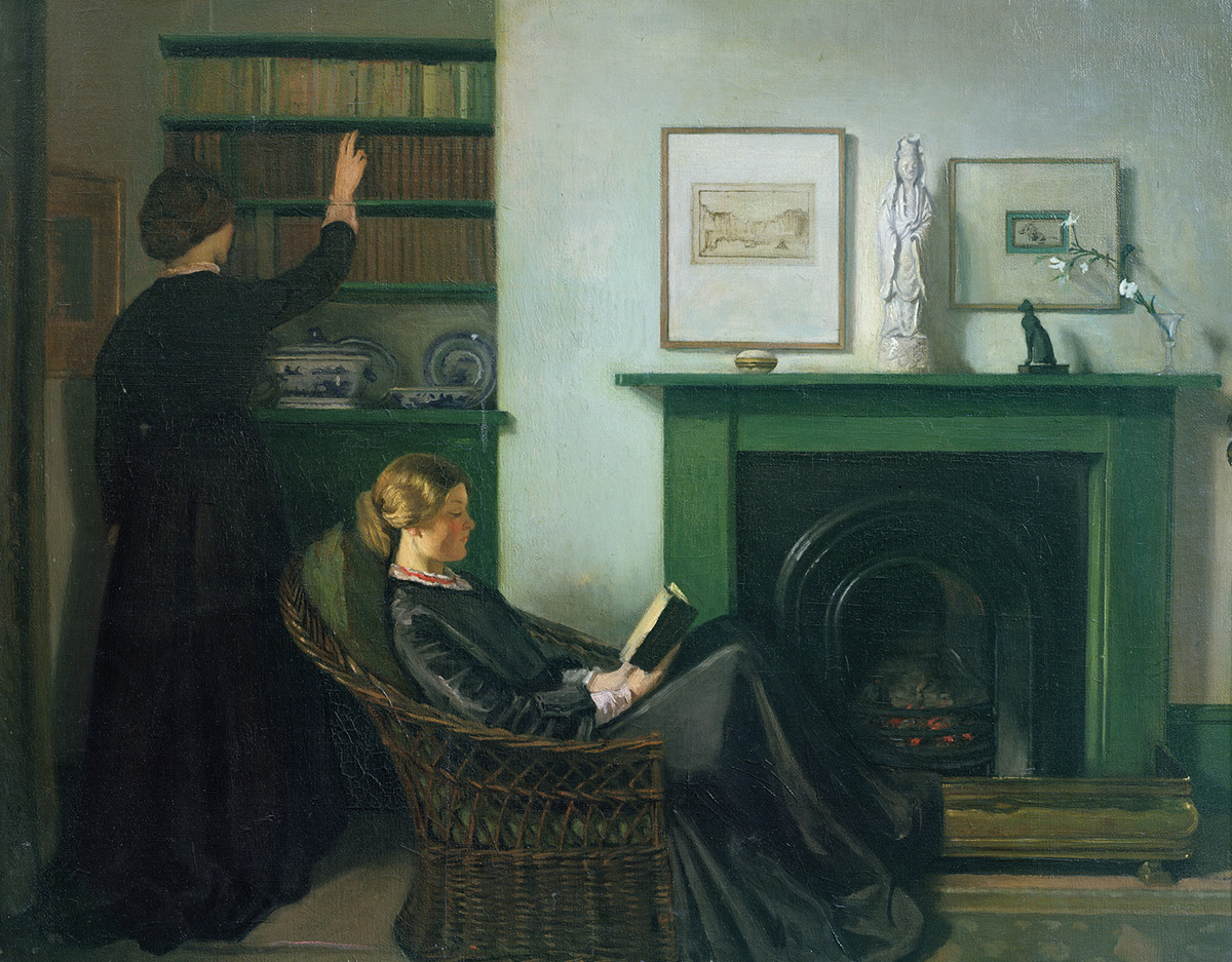 Figure 2.William Rothenstein, The Browning Readers, oil on canvas, 1900 (76 × 95.6 cm) © Bradford Museums & Galleries / Bridgeman Images