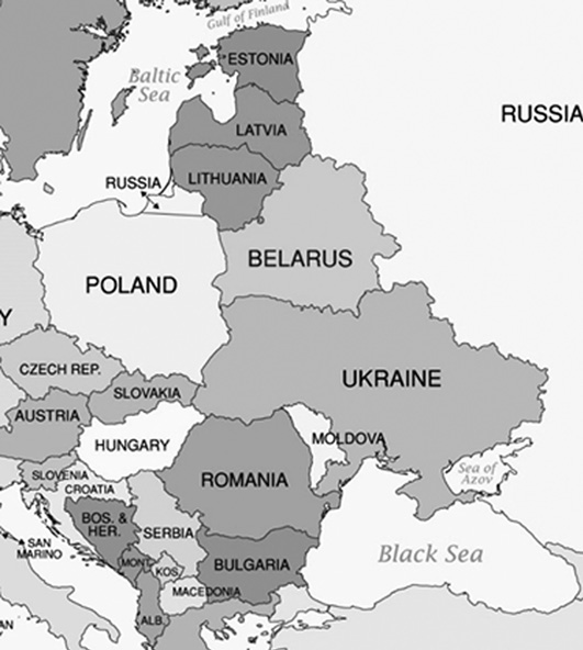 Map I.1:Political map of CEE