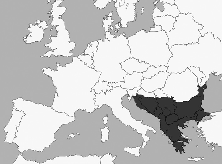 Map I.2:The Balkan peninsula