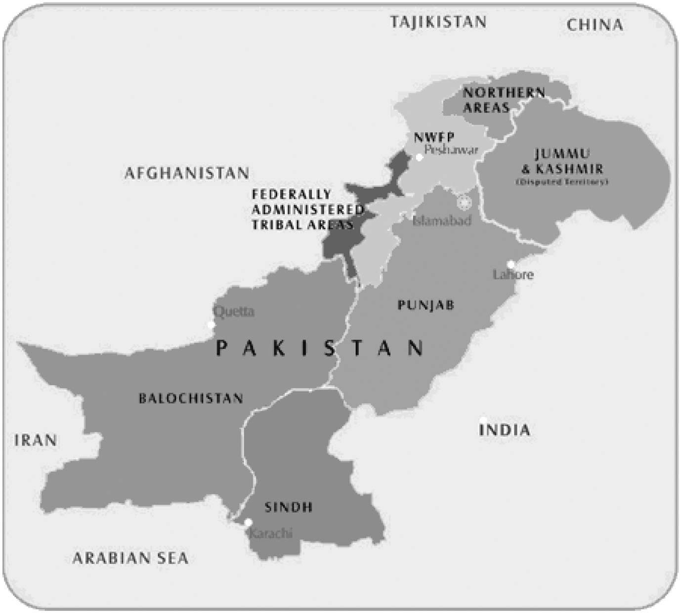 Map of Pakistan