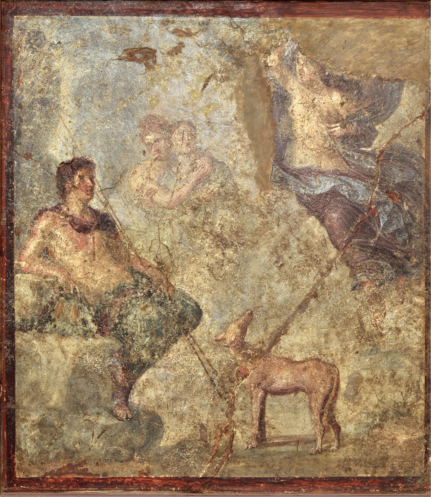 Abbildung 1: Der Hirtenprinz Endymion und die Mondgöttin Selene. Antikes Fresko aus Pompeji.