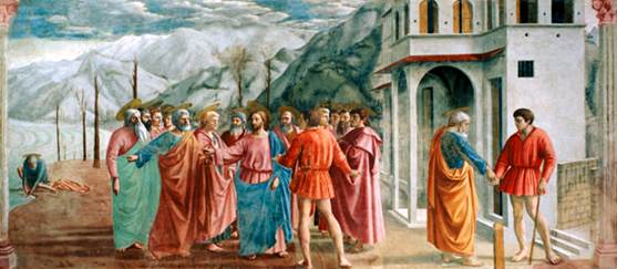 Bild:Masaccio - Der Zinsgroschen