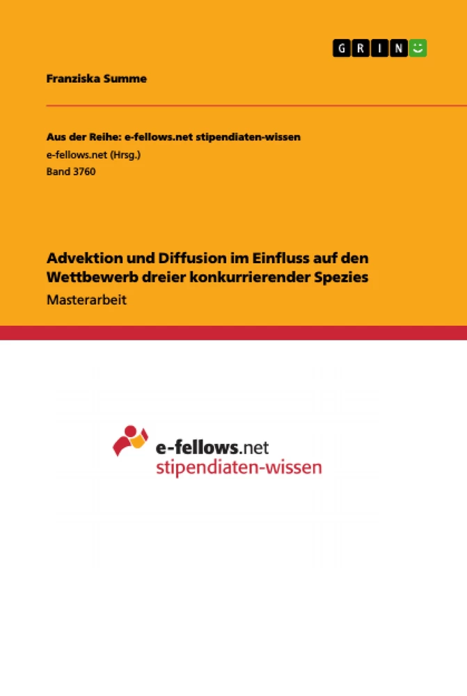 Titel: Advektion und Diffusion im Einfluss auf den Wettbewerb dreier konkurrierender Spezies