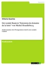 Titre: Der soziale Raum in "Extension du domaine de la lutte" von Michel Houellebecq