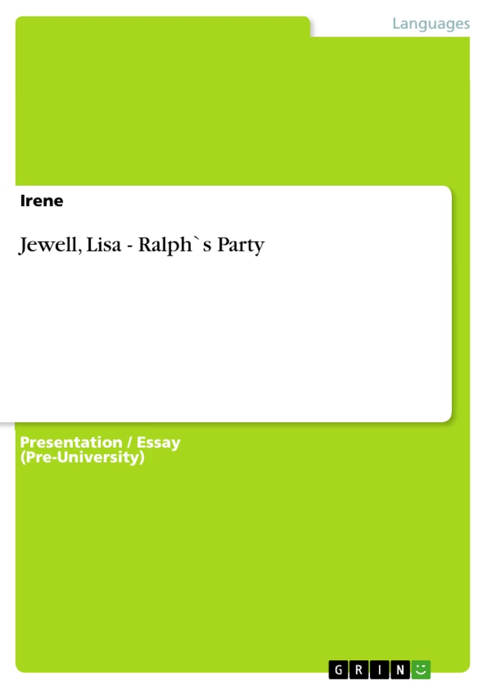 Title: Jewell, Lisa - Ralph`s Party