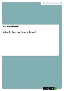 Título: Salonkultur in Deutschland