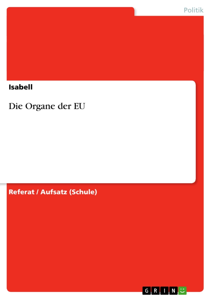 Titel: Die Organe der EU