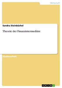 Título: Theorie der Finanzintermediäre