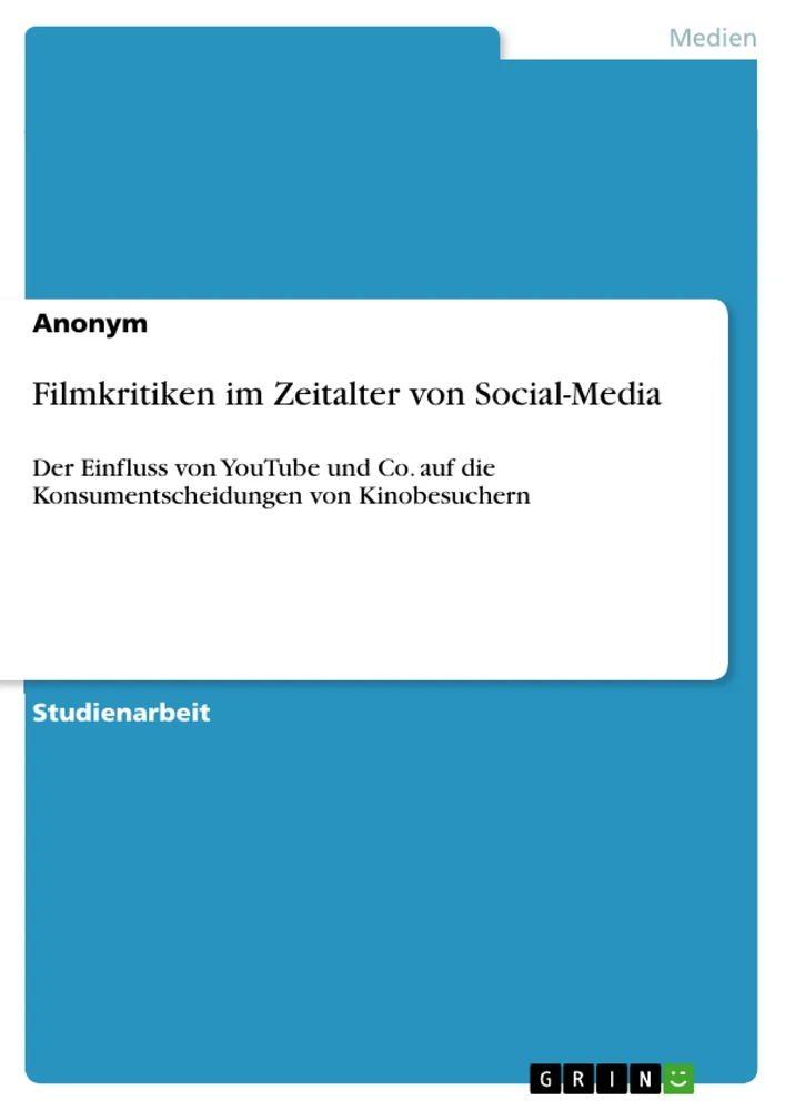 Titel: Filmkritiken im Zeitalter von Social-Media