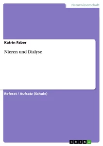 Titre: Nieren und Dialyse