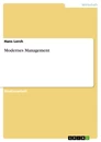 Title: Modernes Management