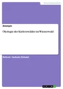Title: Ökologie der Kiefernwälder im Wienerwald