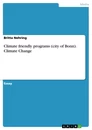 Titel: Climate friendly programs (city of Bonn). Climate Change