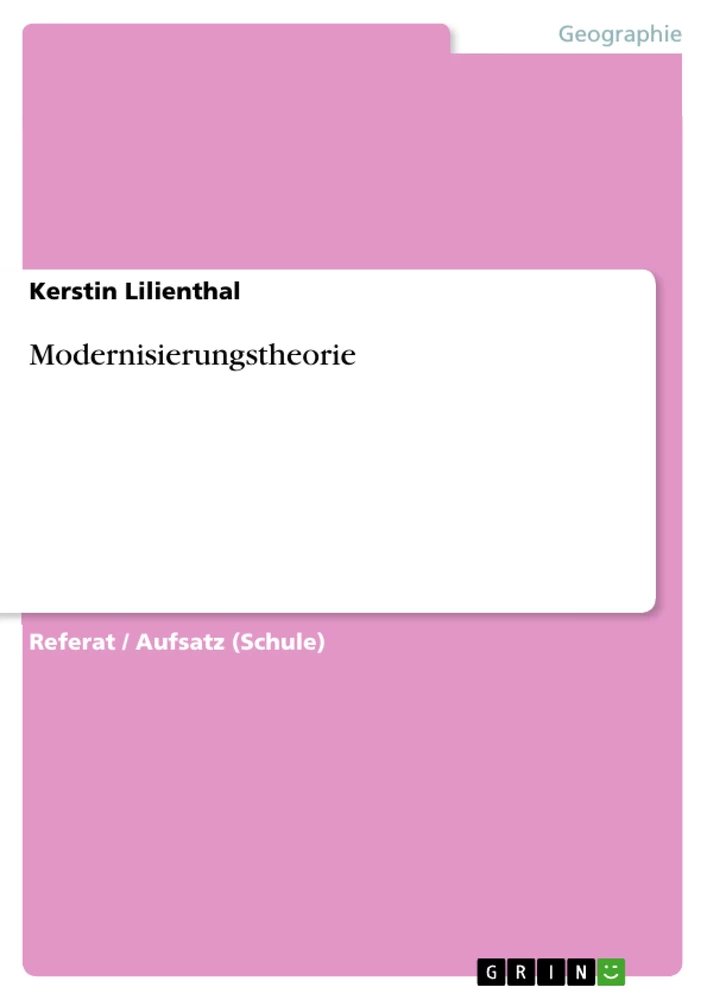 Title: Modernisierungstheorie