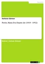 Título: Perón, Maria Eva Duarte de (1919 - 1952)