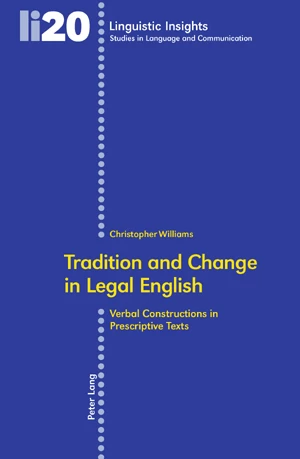 Title: Tradition and Change in Legal English