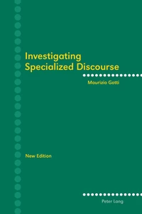 Title: Investigating Specialized Discourse