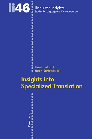 Title: Insights into Specialized Translation
