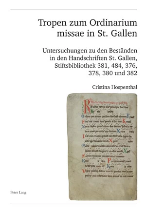 Titel: Tropen zum Ordinarium missae in St. Gallen