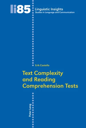 Title: Text Complexity and Reading Comprehension Tests