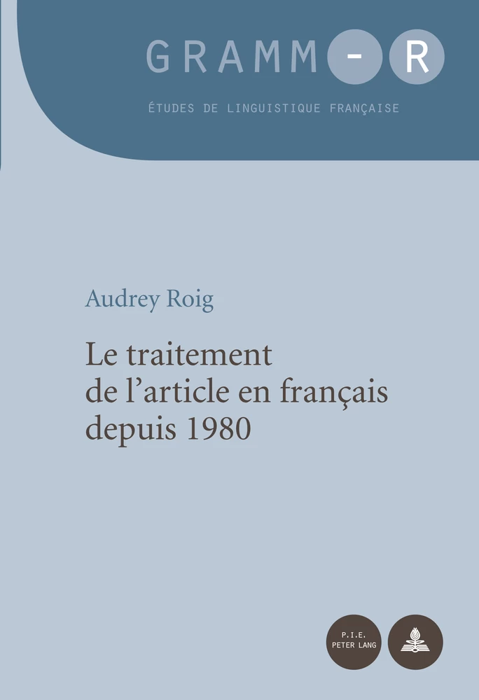 Titre: Le traitement de l’article en français depuis 1980