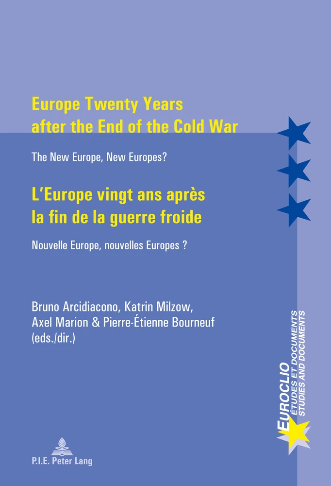 Titre: Europe Twenty Years after the End of the Cold War / L’Europe vingt ans après la fin de la guerre froide