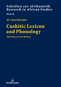 Title: Cushitic Lexicon and Phonology
