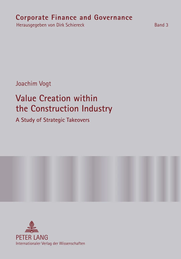 Title: Value Creation within the Construction Industry