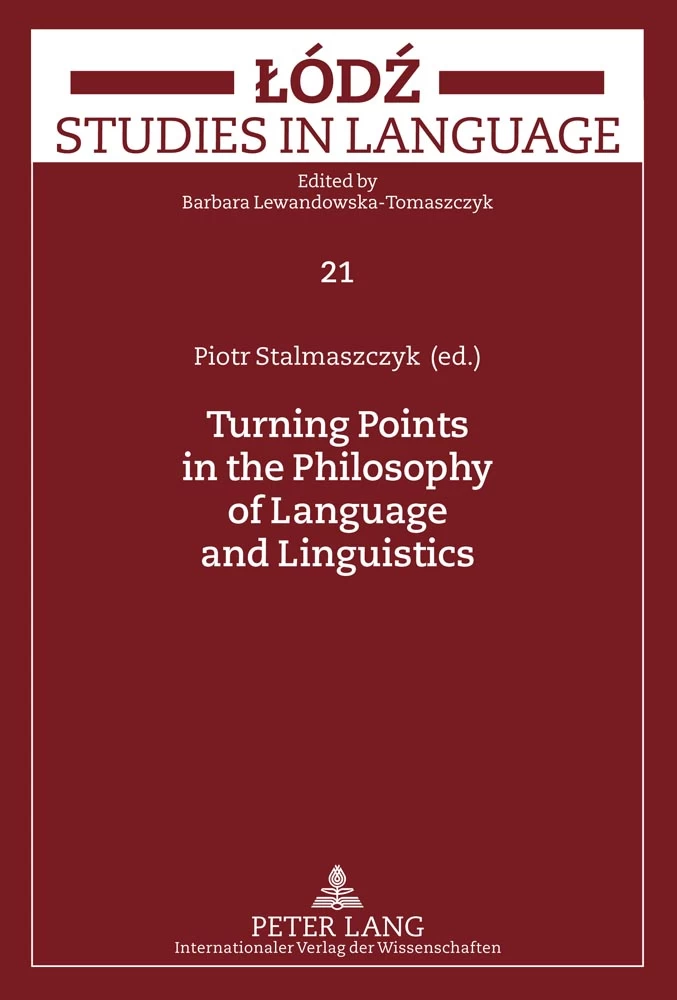 Title: Turning Points in the Philosophy of Language and Linguistics