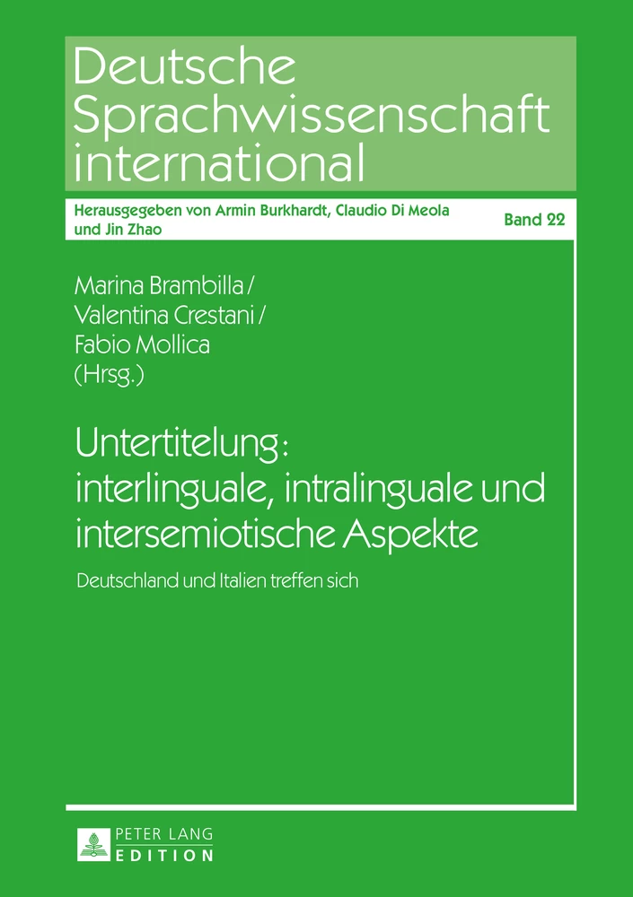 Titel: Untertitelung: interlinguale, intralinguale und intersemiotische Aspekte