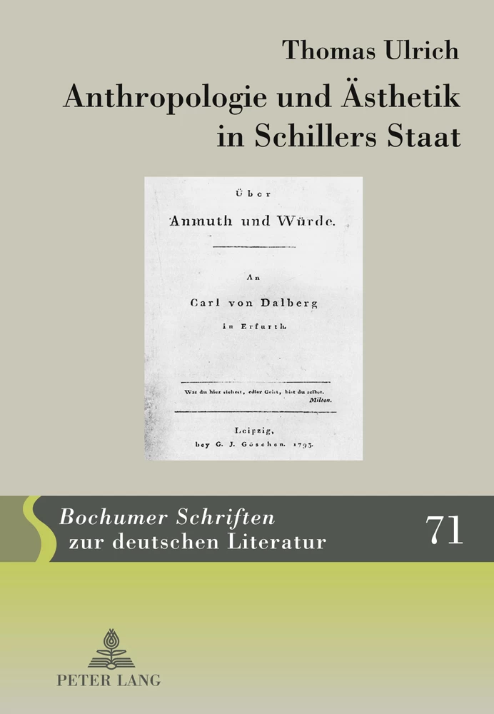 Titel: Anthropologie und Ästhetik in Schillers Staat